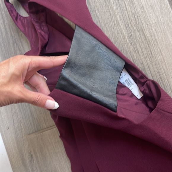 NWT BCBG Brulee Faux Leather Cutwork Dress - Picture 4 of 6